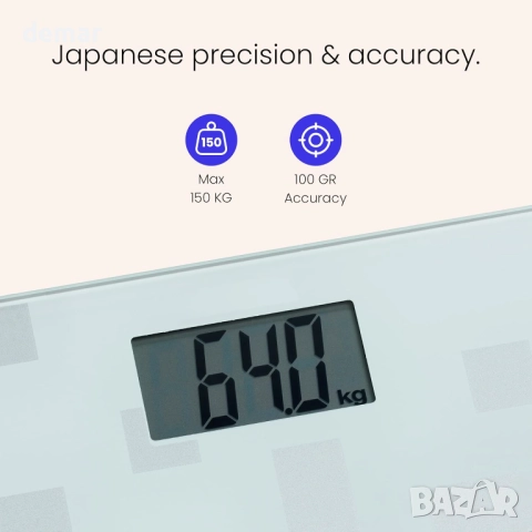 WeightWatchers от Tanita HD-380WW – Стилна дигитална везна за баня, капацитет 150 кг, снимка 2 - Други стоки за дома - 51482966
