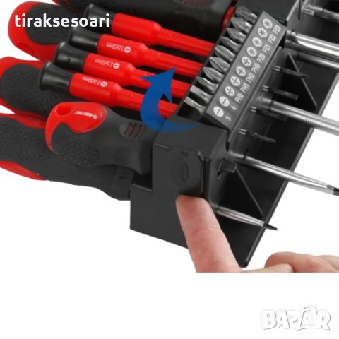 Немски Комплект отвертки 37 БРОЯ KraftRoyal Отверки Отвертки, снимка 2 - Отвертки - 42370311