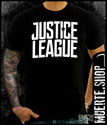 Тениска с щампа JUSTICE LEAGUE