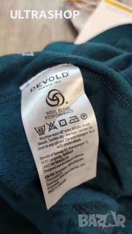 Нов мъжки мерино термоклин Devold S size, снимка 4 - Спортни дрехи, екипи - 53804313