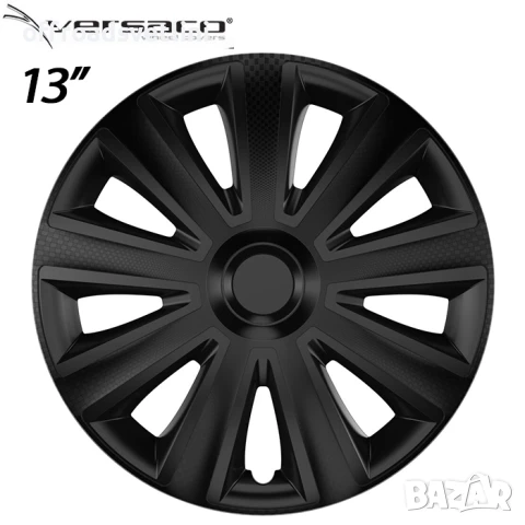 4 Броя Тасове за джанти 13'' Versaco Carbon Aviator - Black