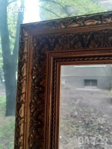 Страхотна голяма дървена барокова рамка за картина, снимка 3 - Антикварни и старинни предмети - 53384226