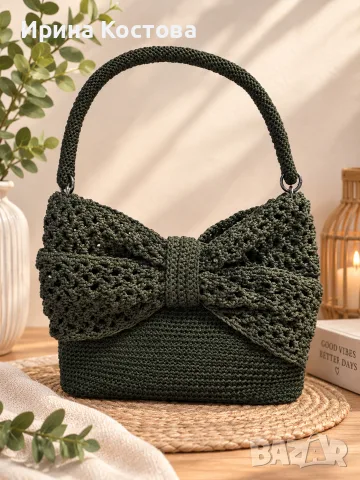Ръчно изработена дамска чанта, снимка 4 - Чанти - 56170938