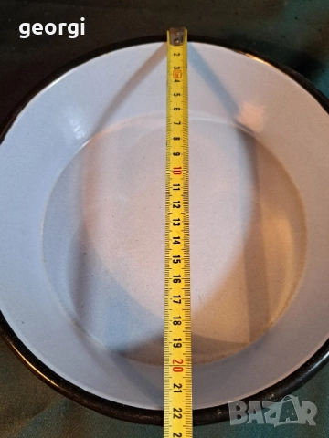 български емайлиран тиган 29/6, снимка 5 - Съдове за готвене - 52809087