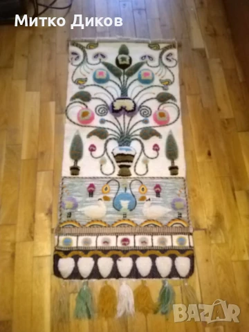 Пано за стена винтидж 44х92см с ресните Wall tapestry fibre handing woven