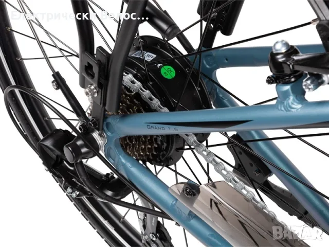 Градски електрически велосипед MTF Grand 1.6 – Bafang 32 Nm до 100 км пробег 2 години гаранция, снимка 4 - Велосипеди - 56093571