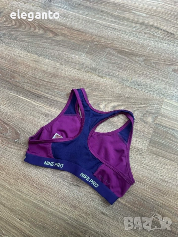 Оригинално дамско бюстие NIKE PRO Dri Fit PRETTY IN PURPLE Sports Bra  Running Yoga Dance , М размер, снимка 5 - Корсети, бюстиета, топове - 53796885