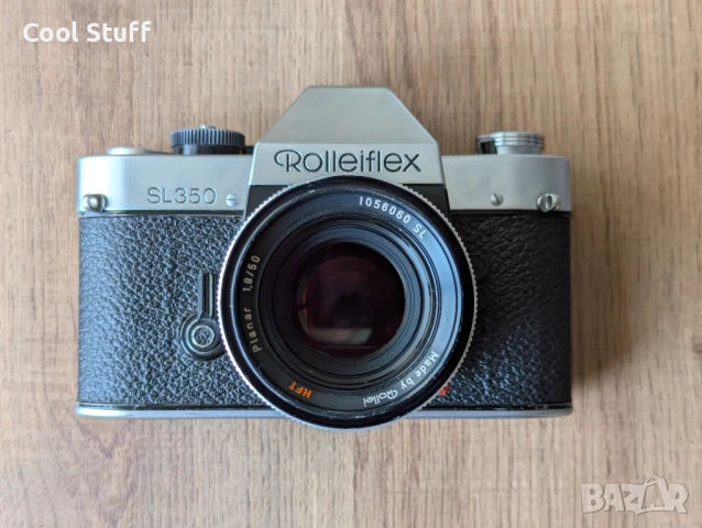 Фотоапарат Rolleiflex SL350 с обектив Rollei Planar HFT 50 1.8, снимка 3 - Фотоапарати - 51163873