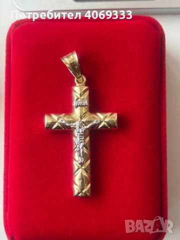 Златна висулка кръст 4.44гр 14к