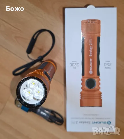 Нов LED фенер Olight Seeker 2 Pro (до 3200  лумена) - оранжев, снимка 3 - Къмпинг осветление - 56152880