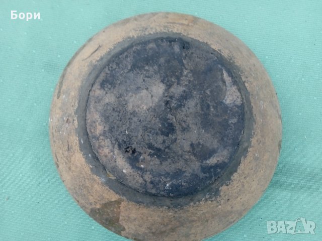 Стара глинена/керамична паница, снимка 4 - Декорация за дома - 35830084