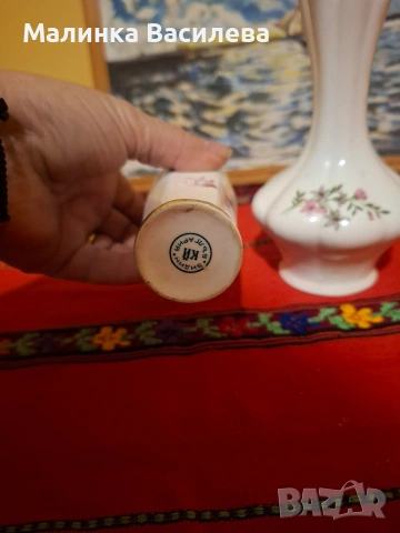 Костен порцелан Вази , снимка 4 - Вази - 53376154