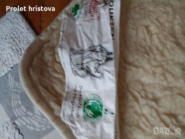 Фирмена постелка, истинска вълна-за зимата, памук за лятото. 7 магнитни ленти, снимка 3 - Протектори за матраци - 39716303