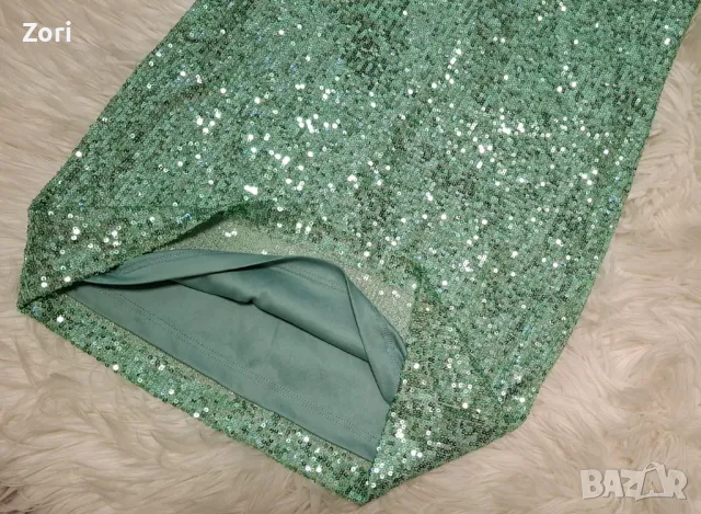 РАЗКОШНИ рокли целите в пайети и с леко отворен гръб в 2 цвята , снимка 8 - Рокли - 48087732