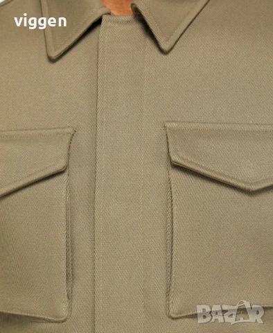 Яке на Michael Kors. Цвят зелен. Хаки Размер М. Милитъри стил. Класика, снимка 11 - Якета - 51175590