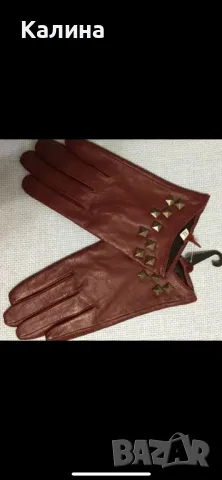 ЧИСТО НОВИ Ръкавици от естествена кожа, снимка 2 - Ръкавици - 48985799