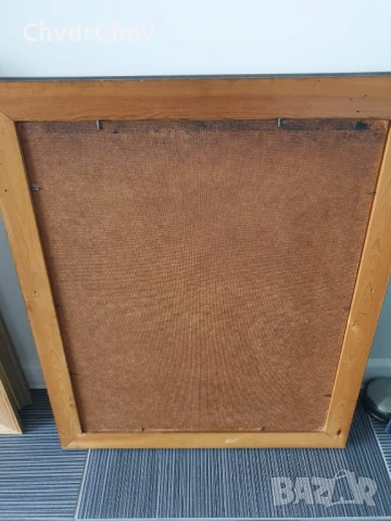 70x59см репродукция 1954г по Zorn 1901г/стара шведска картина масло върху фазер/женски портрет/рамка, снимка 9 - Картини - 50702506