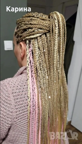 Плитки с видлон и канекалон, снимка 2 - Фризьорски услуги - 53091518