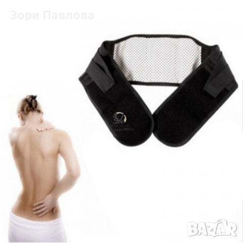 ТУРМАЛИНОВ КОЛАН ЗА КРЪСТА TOURMALINE BELT, С МАГНИТИ, ЧЕРЕН, снимка 4 - Други - 36317267