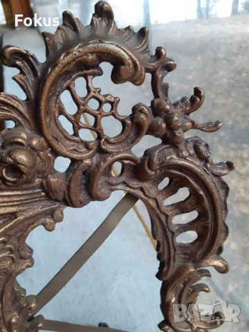 Страхотна барокова бронзова рамка за снимка, снимка 4 - Антикварни и старинни предмети - 53363971
