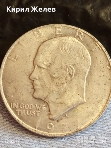 Монета РЕПЛИКА 1 долар 1977г. АМЕРИКА за КОЛЕКЦИЯ ДЕКОРАЦИЯ 40119, снимка 6 - Нумизматика и бонистика - 52387860