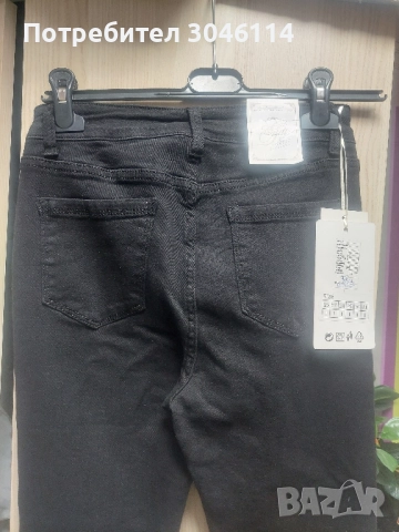 дамско черно дънки, снимка 3 - Дънки - 51584238