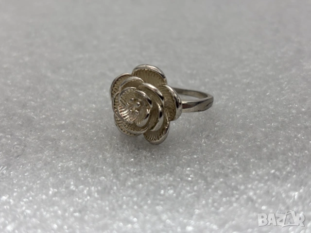 Дамски Сребърен Пръстен (проба 925)- 7,67 грама, снимка 4 - Пръстени - 53511216