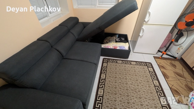 Ъглов Диван, Холов Диван, Механизъм за разтягане и механизъм с ракла, снимка 6 - Дивани и мека мебел - 52427591