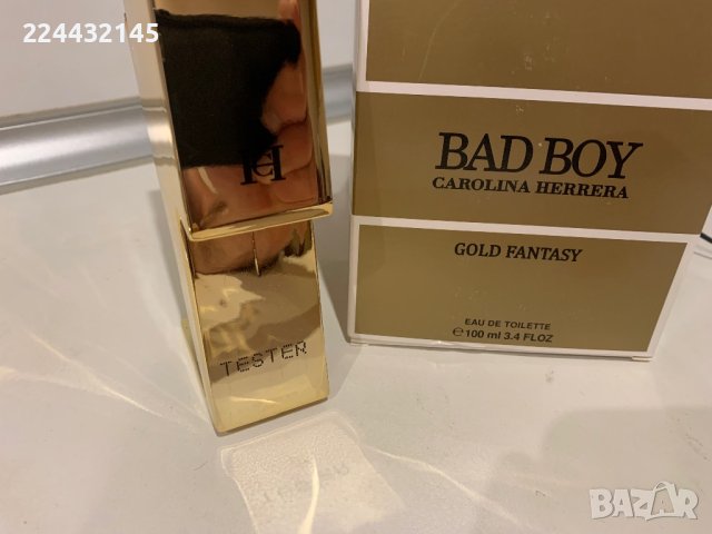Carolina Herrera  Bad Boy Gold Fantasy 100ml EDT Tester , снимка 2 - Мъжки парфюми - 38487204