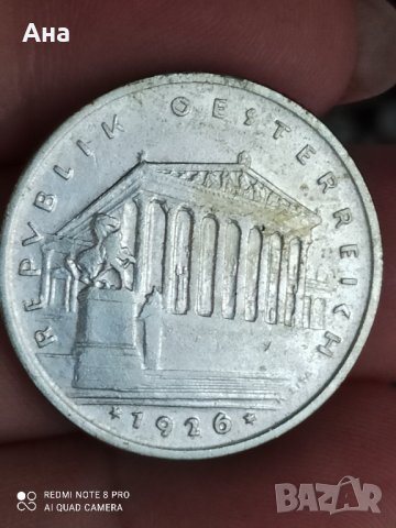 1 шилинг Австрия 1926 г сребро

, снимка 2 - Нумизматика и бонистика - 41618439
