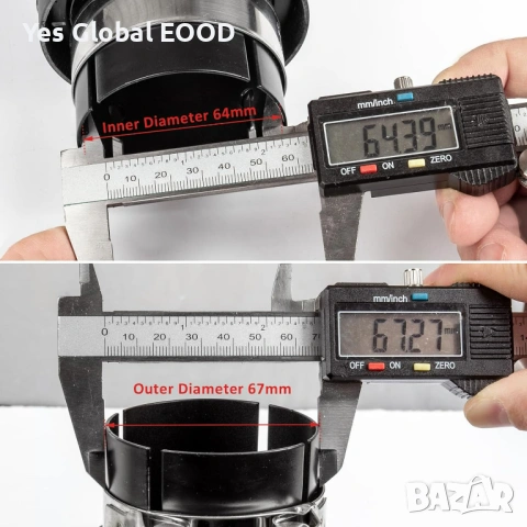 63mm Карбонов накрайник ауспух 2.5"→3.5" Черен, снимка 8 - Аксесоари и консумативи - 53640033