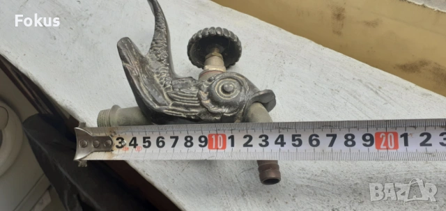 Невероятен бронзов кран за чешма, снимка 5 - Антикварни и старинни предмети - 53335862