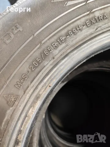 2бр.зимни гуми 205/65/15 Nokian, снимка 5 - Гуми и джанти - 49437139