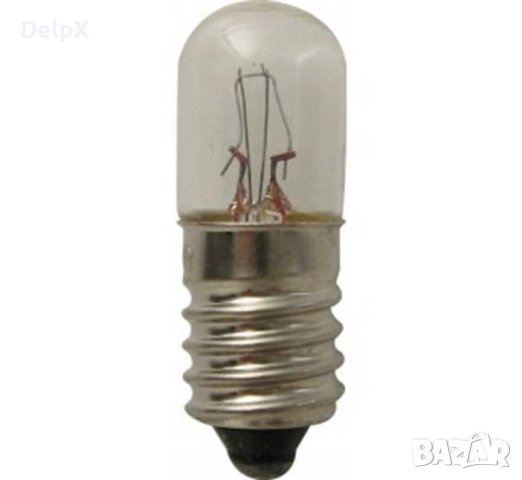 Лампа обикновена малка с цокъл E10 6V 0,3A