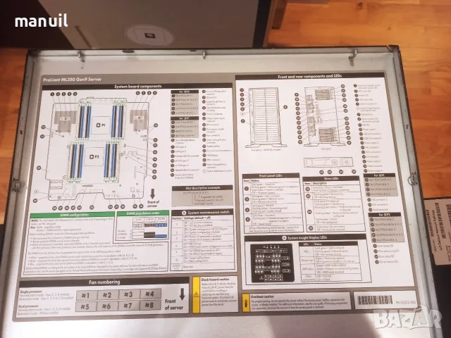 Сървър HP Proliant ML350 Gen9, снимка 10 - Работни компютри - 55821128