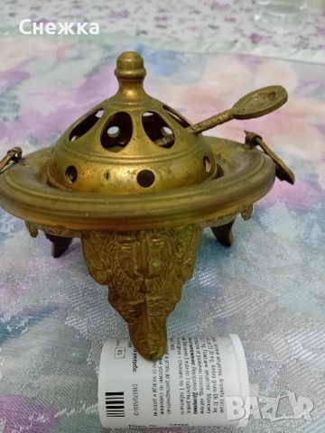 стогодишна испанска кадилница, снимка 5 - Антикварни и старинни предмети - 52299553