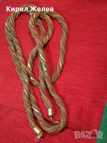 ПОЗЛАТЕН КРАСИВ ЛАНЕЦ КОЛИЕ ТРОЙНА ФИНА ПЛЕТКА НЕРЪЖДАЕМА БЛАГОРОДНА СТОМАНА ЗДРАВ и ДЪЛЪГ 26087, снимка 9 - Колиета, медальони, синджири - 35352899