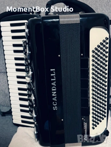 Акордеон Scandalli Polifonico 120 баса, снимка 5 - Акордеони - 53645486