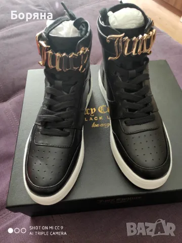 НАМАЛЕНИ - Juicy Couture - Нови високи кецове от естествена кожа, снимка 14 - Кецове - 40312508