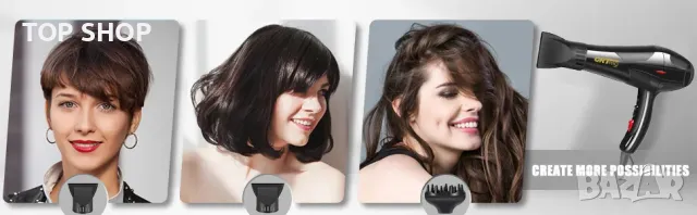 Професионален сешоар GRT Pro 9900 -3500 W, снимка 13 - Сешоари - 48620942