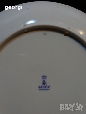 Декоративна порцеланова чиния Kaiser porcelain , снимка 6 - Декорация за дома - 39267276