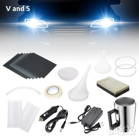 Комплект за реставрация на фарове CEIEVER, комплект за полиране на фарове, комплект инструменти за р, снимка 7 - Аксесоари и консумативи - 50738962