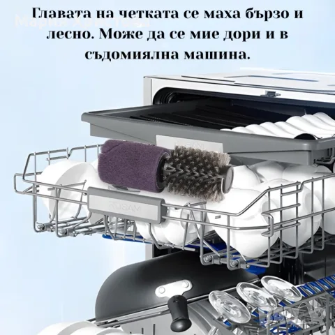 Мощна безжична електрическа четка за почистване на грил и барбекю – 3 скорости, 350 RPM, регулируема, снимка 4 - Други стоки за дома - 55829687