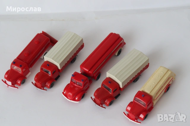 I.M.U. H0 1/87 MAGIRUS?? ПОЖАРНА КАМИОН МОДЕЛ ЛОТ 5 БР, снимка 6 - Колекции - 53655319