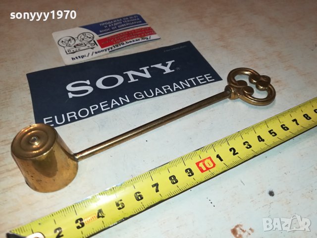 ГАСАЧ ЗА СВЕЩИ-МЕД МЕСИНГ 1007231939, снимка 14 - Антикварни и старинни предмети - 41509859