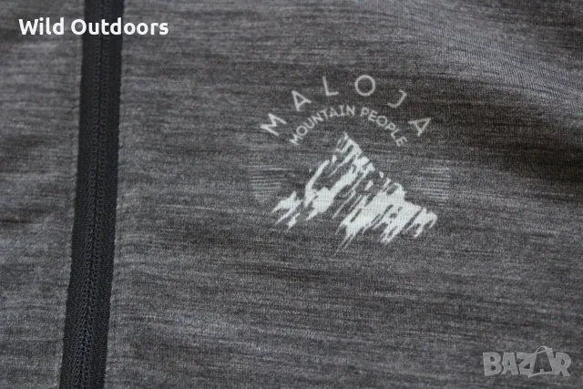 MALOJA Zordo midlayer hoody - мъжки мерино суичър, размер XL, снимка 5 - Спортни дрехи, екипи - 56018968