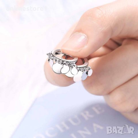 Сребърни обеци - Пендари 925 BX543, снимка 3 - Обеци - 39123008