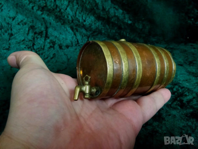 миниатюрна медна бъчва, снимка 7 - Други ценни предмети - 51879411