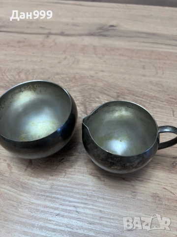 Винтидж компрлект за чай посребрен, снимка 3 - Други - 53177385