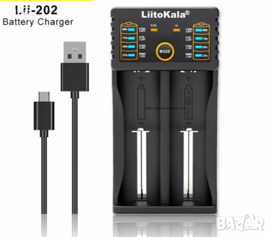  Интелигентно  зарядно LitoKala за  литиевойннни и  други АА и ААА батерии, снимка 4 - Други - 41401553